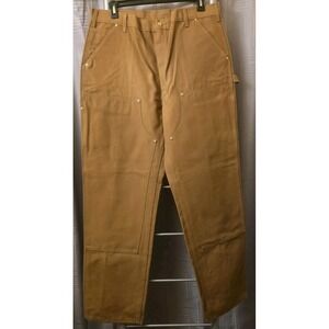 Carhartt Men's Firm Duck Double-Front Utility‎ Work Dungaree Pants 40 X 34 NWT